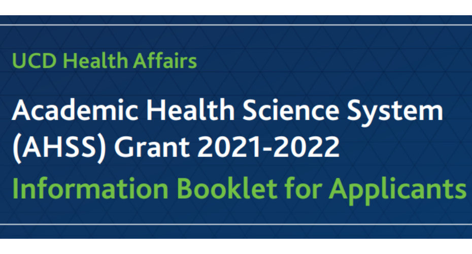 News Item UCD Health Affairs AHSS Grant 2021-2022